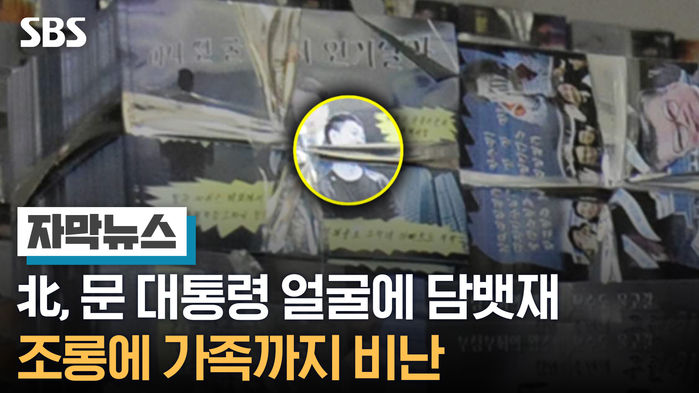 [자막뉴스]北, 문 대통령 얼굴에 담뱃재…조롱에 가족까지 비난