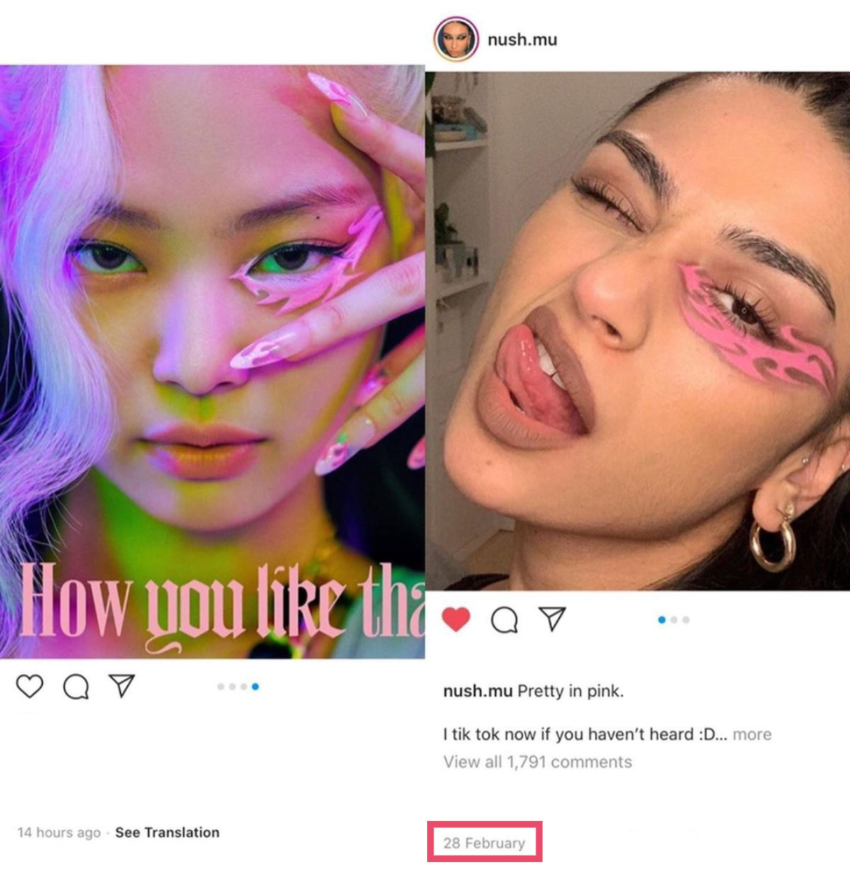Makeup Artist Accuses BLACKPINK's Makeup Artist of Plagiarizing Her Design