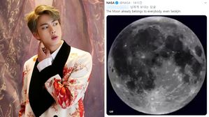 [SBS Star] "The Moon Is Everybody's, It Is Even Seokjin's" NASA Mentions JIN in Their Official Social Media