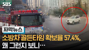 소방차 골든타임 확보율 57.4%, 왜 그런지 보니&hellip;