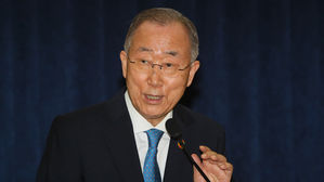 반기문 "미세먼지 중국 탓은 30%…우리가 '기후 악당'"