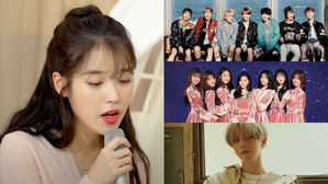 [SBS Star] VIDEO: Fans Swoon Over IU's Cover of BTS&middot;OH MY GIRL&middot;BAEKHYUN's Songs