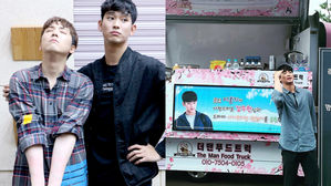 [SBS Star] Kim Soo Hyun Receives a Truck Loaded with Food & Support from Lee Hong Gi