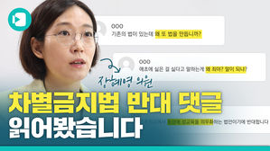 종교 탄압법? 동성애 옹호법?&hellip;차별금지법 '반대 댓글' 읽어봄