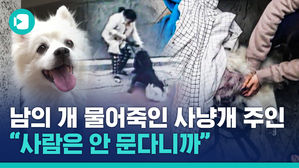 남의 개 물어죽인 사냥개 주인 "사람은 안 문다니까"