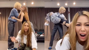 [SBS Star] VIDEO: Jessi Shows a Funny Response to HyunA & DAWN's Unexpected Kiss