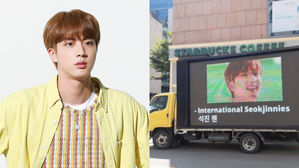 [SBS Star] ARMYs Send a Truck to Big Hit Ent. Demanding Better Treatments for JIN