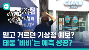 '오보청' 소리 듣던 기상청, 8호 태풍 '바비' 예보는 맞췄다?
