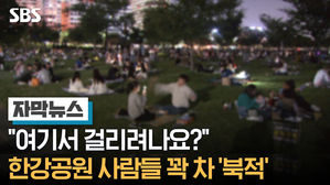 [자막뉴스] "여기서 걸리려나요?" 한강공원 사람들 꽉 차 '북적'