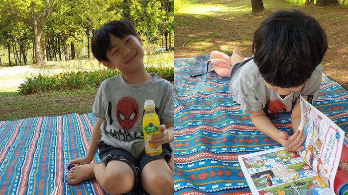Byul Enjoys a Fall Picnic Date with Her Son Dream