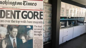 트럼프 캠프, '2000년에도 고어 당선 1면' 트윗했다 삭제