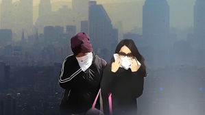 서울 미세먼지, 평소 2배 수준…낮까지 짙은 안개 계속