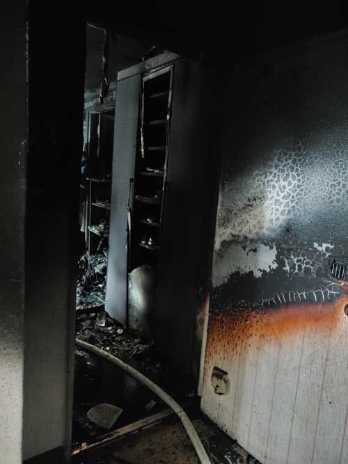 금정구 한신아파트 화재 현장 (사진=부산경찰청 제공, 연합뉴스)