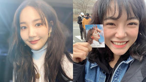 [SBS Star] "I Love You, Unnie!" Park Min Young Sends a Snack Truck to gugudan SEJEONG