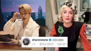 [SBS Star] Sharon Stone Falls in Love with "Baby Mochi" BTS JIMIN?