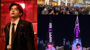 [SBS Star] VIDEO: BTS V Becomes the First K-pop Artist to Print on Burj Khalifa for His Birthday