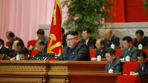 김정은, 당대회 3일차 사업총화보고 (사진=조선중앙통신, 연합뉴스)