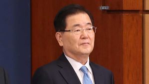 정의용 "한반도 평화 프로세스 뿌리 내리도록 노력"