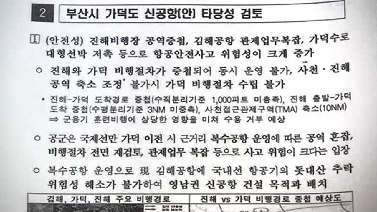 가덕도 신공항 타당성 보고서