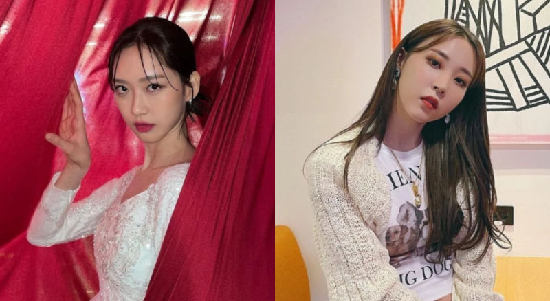 Han Ji Hyun and Moon Byul