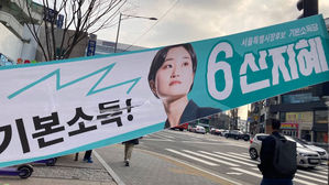 기본소득당 신지혜 벽보 훼손&hellip;"혐오 범죄 확인하겠다"