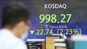 코스닥 1000선 아래로 마감