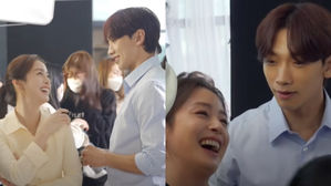 [SBS Star] VIDEO: RAIN & Kim Tae-hee Seen Cutely Teasing Each Other in a Behind-the-scenes Footage