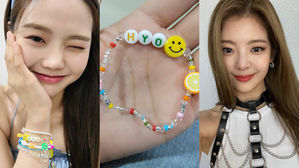 [SBS Star] OH MY GIRL HYOJUNG Receives a Cute Handmade Bracelet from ITZY LIA