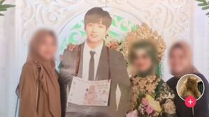 [SBS Star] One Indonesian ARMY Is Gifted with a Life Size JUNGKOOK Cutout at Her Wedding