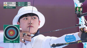 [영상] 양궁 혼성 단체전, 인도에게 내준 3세트
