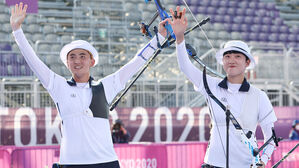 [풀영상] 막내들이 일 냈다! 가슴 떨리는 양궁 첫 금메달 (양궁 혼성 결승 다시보기)