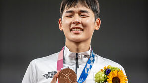 [포토] '근대5종' 57년 만의 첫 메달, 전웅태가 해냈다!