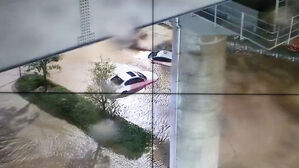 [포토] '태풍 직접 영향권' 부산, 폭우에 도심 물바다