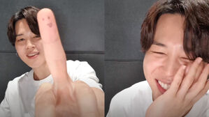 [SBS Star] VIDEO: BTS JIMIN Accidentally Flips Off Fans; His Response Is Too Cute