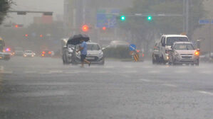 태풍 '찬투' 오기도 전 한라산 678.5㎜ 폭우