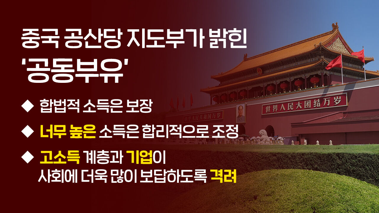 [뉴스쉽] 공동부유- 공산당지도부가 구체화한 내용