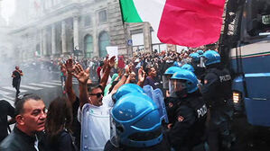 '그린 패스' 반대 폭력 시위 주도 伊파시즘 정당 퇴출되나