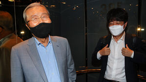 지난 6월 29일, 만찬 회동했던 김종인 국민의힘 전 비대위원장과 이준석 대표 (사진=연합뉴스)