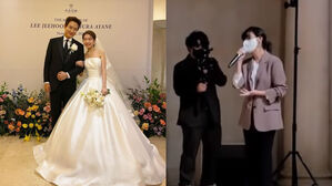 [SBS Star] VIDEO: IU Sings for Lee Jee Hoon & His Wife at Their Wedding Ceremony