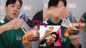 [SBS Star] VIDEO: Park Hae Soo Almost Sets His Agency Building on Fire While Making Dalgona