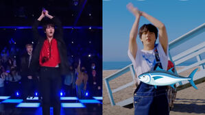 [SBS Star] VIDEO: JIN Unexpectedly Dances to 'Super Tuna' During 'Butter' Performance