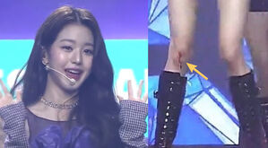 [SBS Star] IVE WONYOUNG Spotted Handling Mishap on Stage Like a Pro