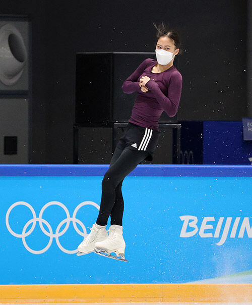 베이징올림픽, 여자 피겨 싱글 공식훈련하는 유영 (사진=연합뉴스)