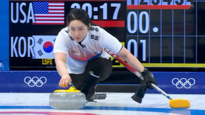 [영상] "아! 눈곱만큼의 차이"…1:1로 3엔드 마무리 (3엔드) (컬링 여자 예선-대한민국 vs 미국)