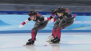 [영상] 네덜란드를 잡았다&hellip;'하나의 호흡' 캐나다 결승행 (스피드스케이팅 여자 팀추월 준결승)