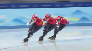 [영상] '동률' 초박빙에서 벌어진 격차&hellip;노르웨이 결승행 (스피드스케이팅 남자 팀추월 준결승)