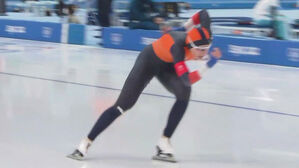 [영상] '무서운 신예' 유타 레이르담의 광속 질주! (스피드 스케이팅 여자 1000m)