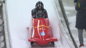 [영상] 팀 쑨카이즈, '홈 트랙' 이점도 뛰어넘지 못한 세계의 벽  (봅슬레이 남자 4인승 1차 시기)