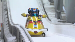 [영상] '썰매 강국' 독일 집안싸움&hellip;팀 로흐너, 0.03초 차로 2위 (봅슬레이 남자 4인승 2차시기)