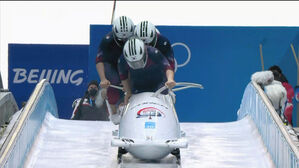 [영상] '최선을 다했다!' 팀 원윤종, 아름다운 마지막 레이스 (봅슬레이 남자 4인승 4차 시기)